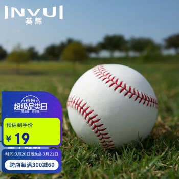 英辉 INVUI 10寸垒球 中小学生训练考试用球 2个装