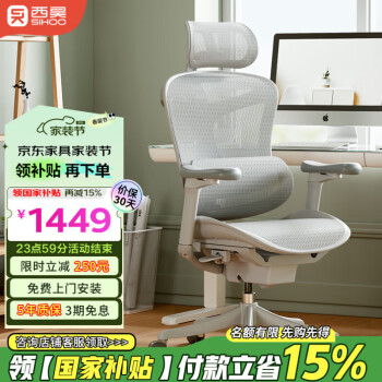 西昊 Doro C100 人体工学椅 云白