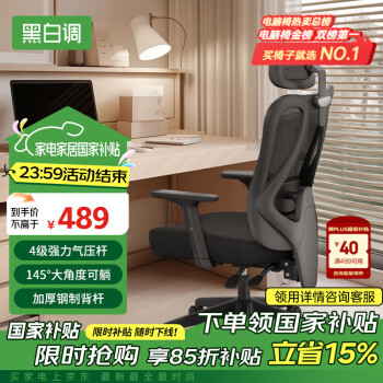 黑白调 P1 人体工学椅 高配