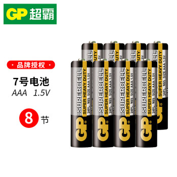 超霸 24PL-BJ2 7号碳性电池 1.5V 8粒