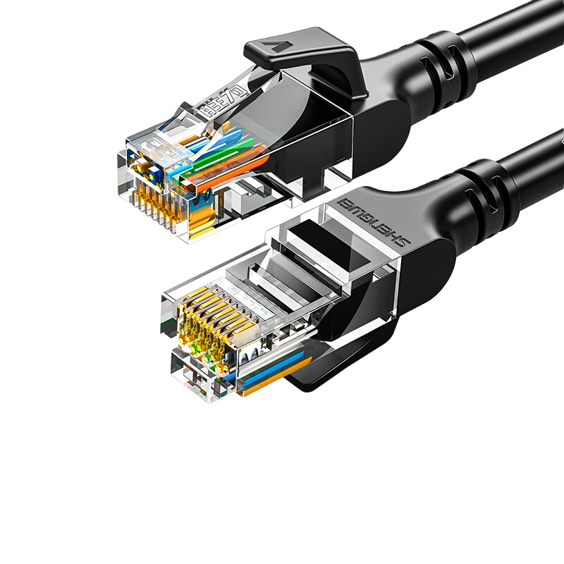 胜为 LC-1202G 六类CAT6 千兆网线 2m 黑色 券后0元
