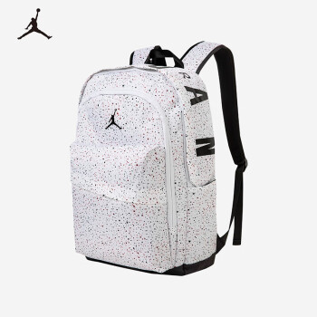 NIKE 耐克 Jordan耐克AJ双肩包大学生电脑包书包白色/白色/黑色 8/20(49x30x17cm)