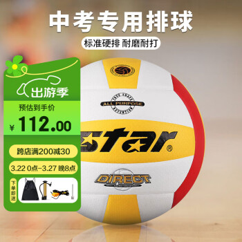 世达 vb4055 排球中考专用球中学生标准软式硬排比赛用球5号