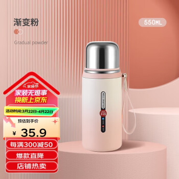 贝瑟斯 小钢炮 保温杯 550ml 粉色