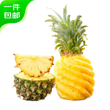 京鲜生 徐闻香水菠萝 净重750g 1粒装 新鲜水果 源头直发 菠萝 750g 中果(单果750g+)