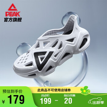 匹克 态极系列 男子凉鞋 E12005L 大白/黑色 41
