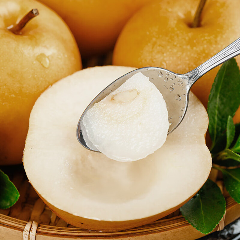 京鲜生 山东莱阳秋月梨 2粒装 净重1.6斤 简装水果 11.48元