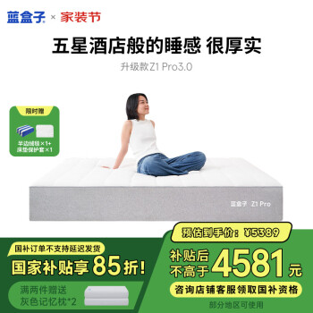 蓝盒子 Z1Pro 记忆绵双弹簧床垫 180*200cm 厚30cm