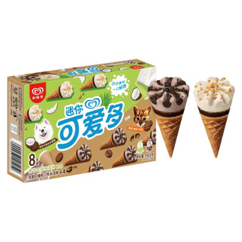 可爱多 迷你可爱多甜筒椰子&布朗尼口味冰淇淋10X240ML(160G)