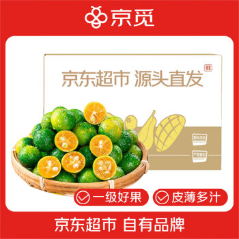 京觅 海南小青柠檬金桔 1斤装 单果10g+ 新鲜水果