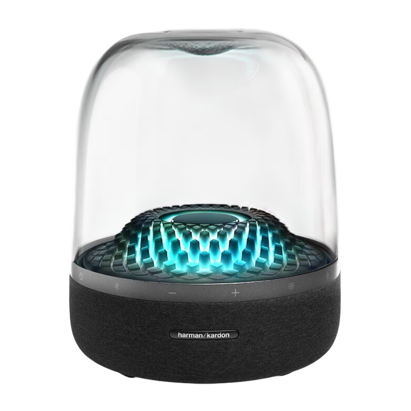 Plus会员：哈曼卡顿 琉璃4代 360度环绕立体声 菱形氛围灯效 下沉式低音炮 桌面蓝牙音箱 Aura Studio4黑色 1588.65元（需领券）