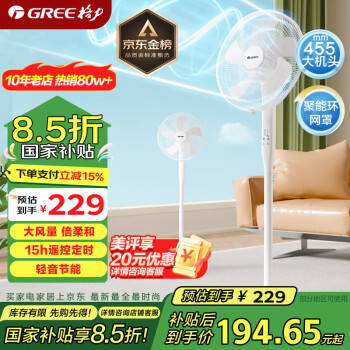 格力 GREE FD-40X77Bh5 落地扇 白色