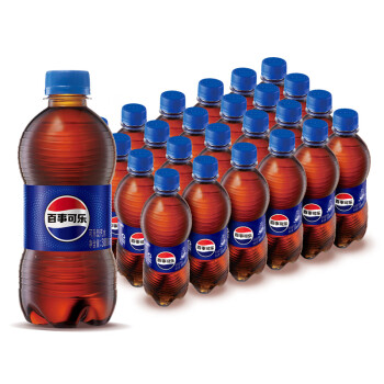 移动端、京东百亿补贴：pepsi 百事 可乐 Pepsi 汽水 碳酸饮料整箱 300ml*24瓶