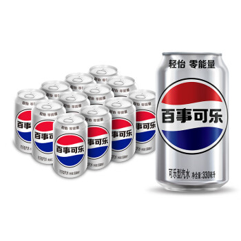 pepsi 百事 轻怡无糖零卡碳酸饮料330ml*12听