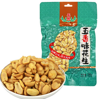 正林 五香味花生 180g/袋 休闲网红零食小吃下酒菜坚果 花生仁