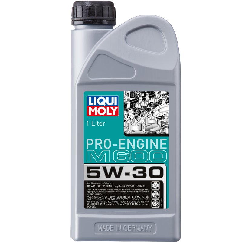 力魔 德国 PRO-ENGINE专业M600全合成机油 5W-30 SP/C3 1L 84元