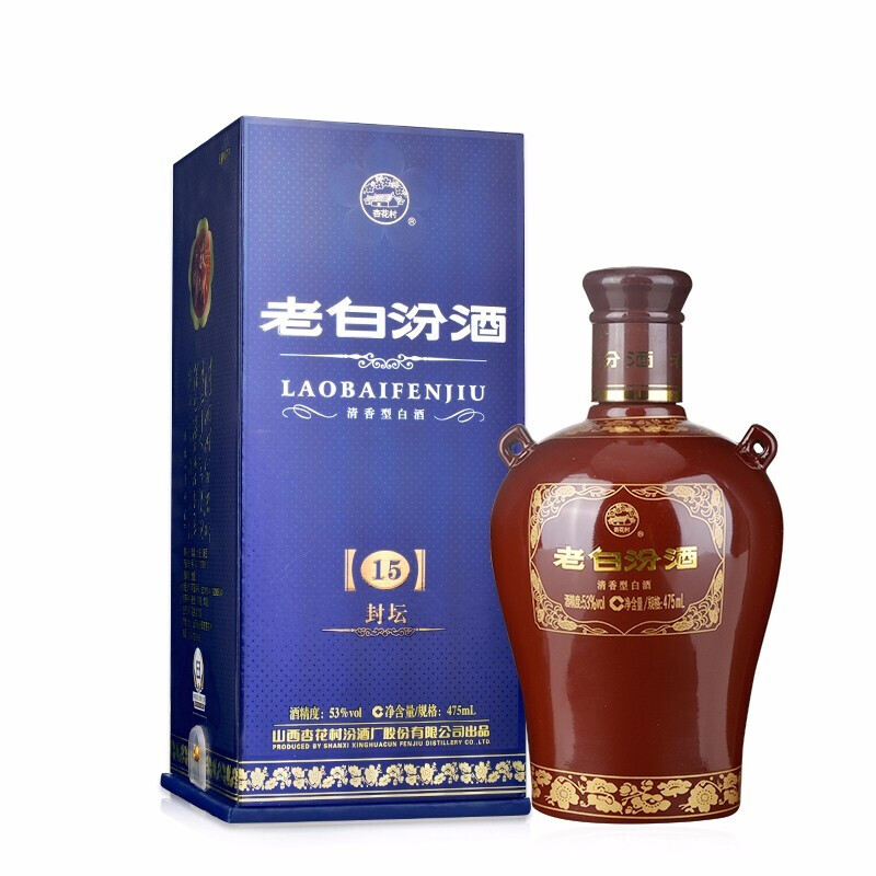 限移动端、京东百亿补贴:汾酒 老白汾封坛15 53%vol 清香型白酒 475ml*6瓶 980.1元