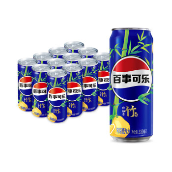 移动端、京东百亿补贴：pepsi 百事 太汽 可乐型汽水 白柚青竹味 330ml*12听