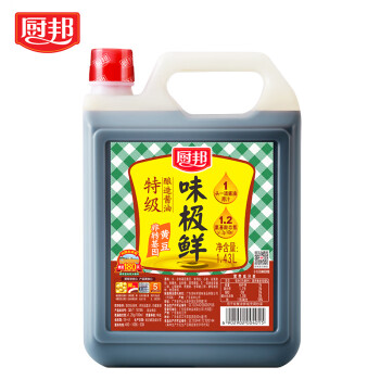厨邦 味极鲜 特级酿造酱油 1.43L