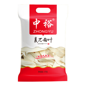 中裕 挂面 麦芯面叶刀削面片 爽滑速食烩面 1kg 麦芯面叶1kg