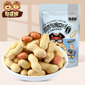 憨豆熊 奶香花生 500g 1袋