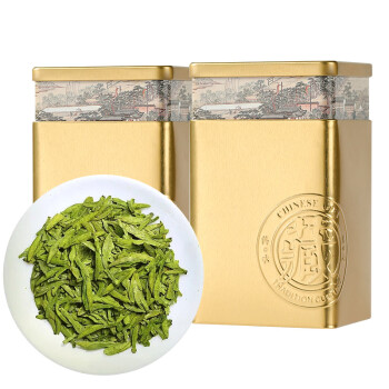 去寻 杭州明前特级龙井绿茶春茶 罐装250g