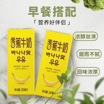 NEW HOPE 新希望 香蕉牛奶200ml*12盒