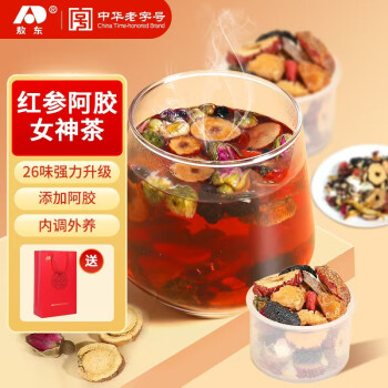 吉林敖东 JLAD 红参玫瑰阿胶茶 450g