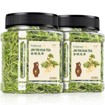 移动端：音朗 花草茶 金银花  精选河南封丘原产泡水喝的凉茶养生茶罐装50g 精选罐装金银花50g