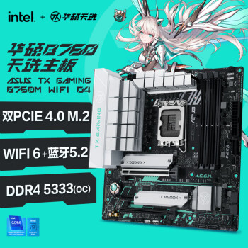 华硕 ASUS TX GAMING B760M WIFI D4 M-ATX主板（INTEL LGA1700、B760）