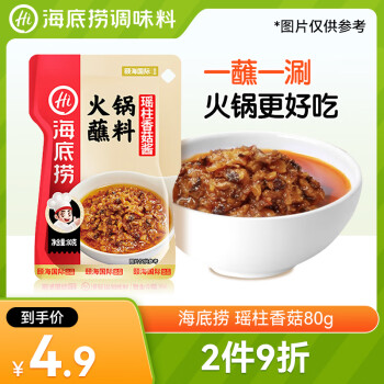 海底捞 瑶柱香菇香辛料 80g 1袋