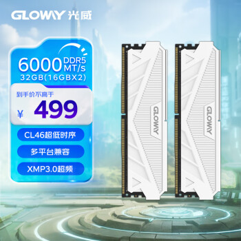 光威 32GB(16GBx2)套装 DDR5 6000 台式机内存条 天策系列 XMP&EXPO 适配黑神话悟空