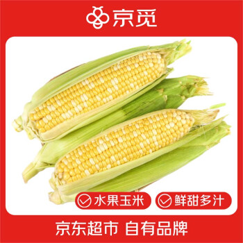 京觅 云南金银水果玉米3斤 新鲜蔬菜生鲜现摘带皮玉米棒子 源头直发