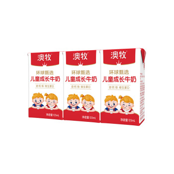 Australia's Own 澳牧 mini儿童成长牛奶铁锌VD 125ml*3盒