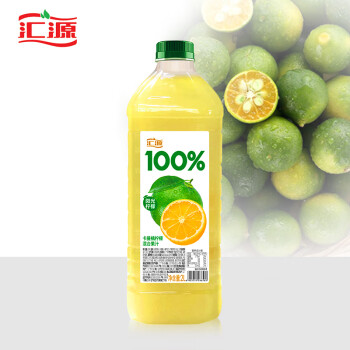 汇源 100%阳光柠檬混合果汁2000ml*1瓶大桶装果汁饮料饮品2L量贩卡曼橘