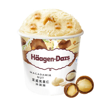 哈根达斯 Häagen·Dazs 夏威夷果仁冰淇淋 392g