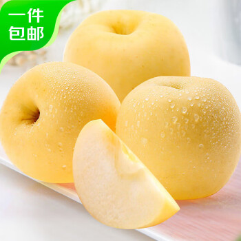 京鲜生 山东烟台维纳斯黄金苹果4.5斤装70-75mm 应季水果 源头直发 4.5斤单果70-75mm