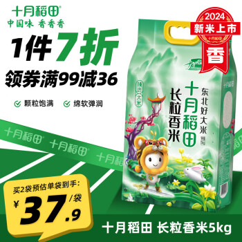 十月稻田 SHI YUE DAO TIAN 长粒香大米 5kg