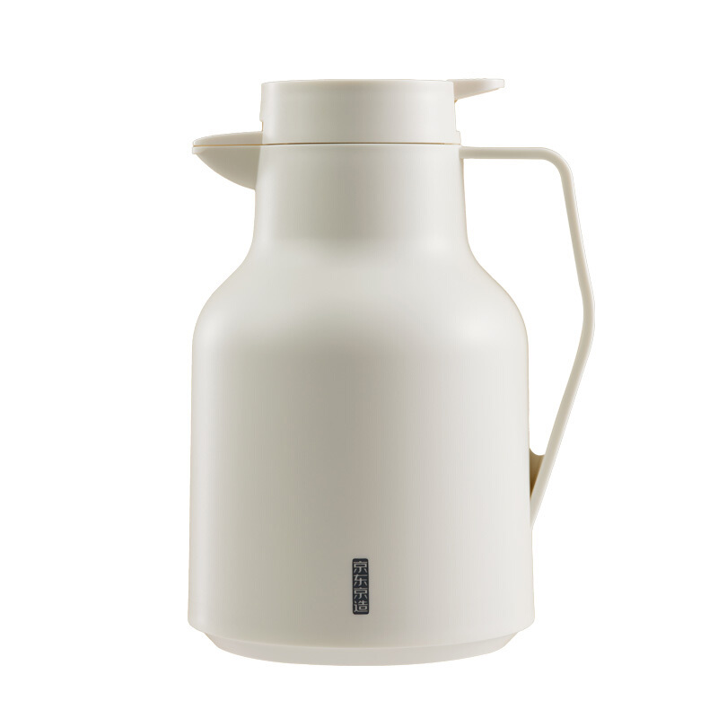 京东京造 J.ZAO 京东京造 温显款玻璃内胆保温壶 白色 券后53.9元