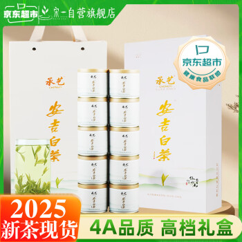宋一 茶叶礼盒绿茶安吉白茶特级2025新茶明前茶250g