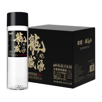 移动端、京东百亿补贴：依能 天然苏打水弱碱PH8.5 400ml*12瓶