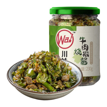 川娃子调味料烧椒牛肉酱下饭菜拌饭拌面酱辣椒酱辣酱调味酱230g