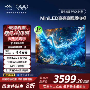 雷鸟 鹤6 Pro系列 24款 75S585C Pro 液晶电视 75英寸 4K