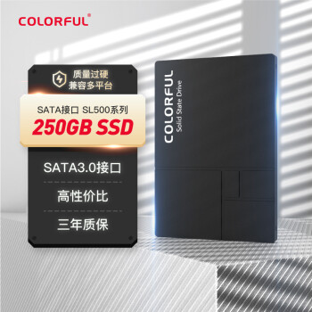 七彩虹 COLORFUL SL500 SATA 固态硬盘 250GB（SATA3.0）