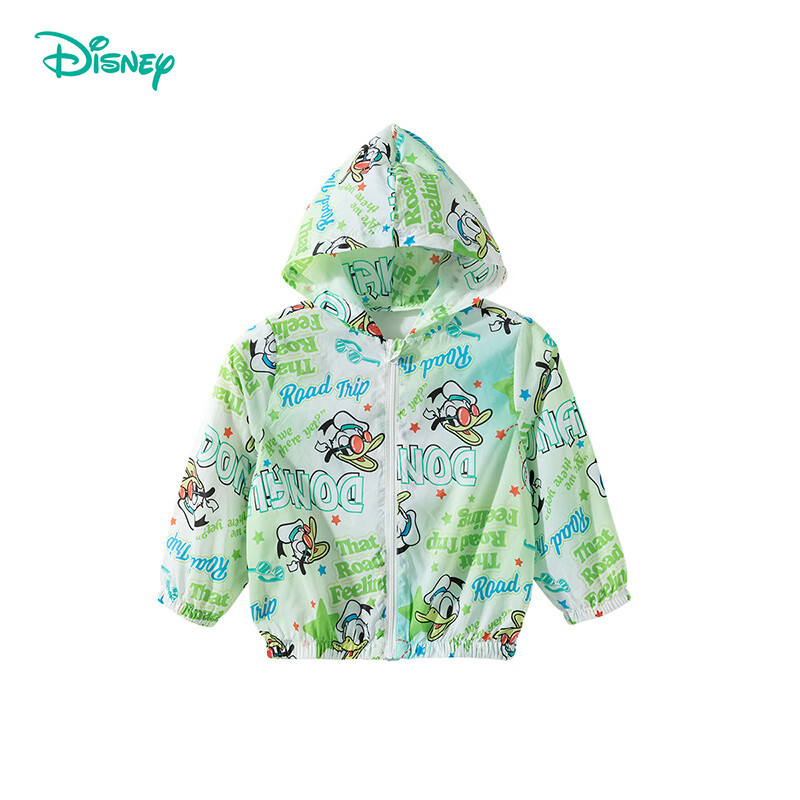 迪士尼 UPF50+ 儿童舒适透气连帽防晒衣 49元（需领券）