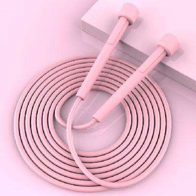 京喜 竞速跳绳专用女生运动减肥可调绳子 樱花粉2.8米 1条装 1.01元包邮（买一赠一合0.51元/件）