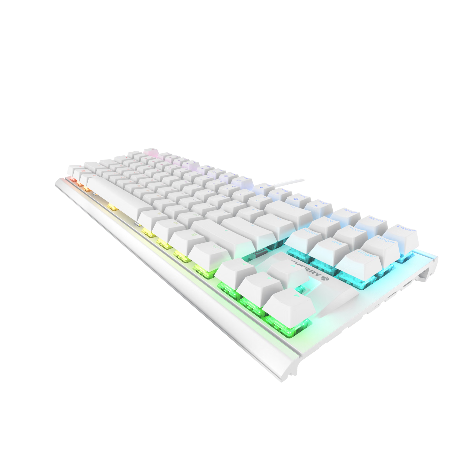 再降价: CHERRY樱桃MX1.1雪原极光 机械键盘 游戏键盘 悬浮式无钢结构 RGB灯效 红轴 228.05元