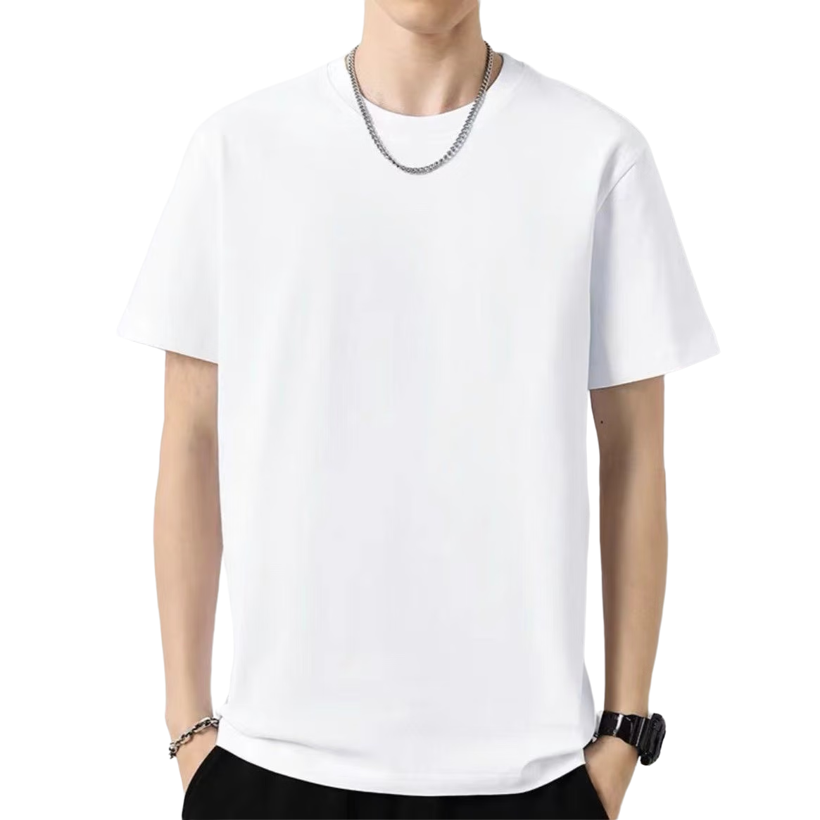 纯色100﹪精梳棉T恤 1件 4.94元（需领券）