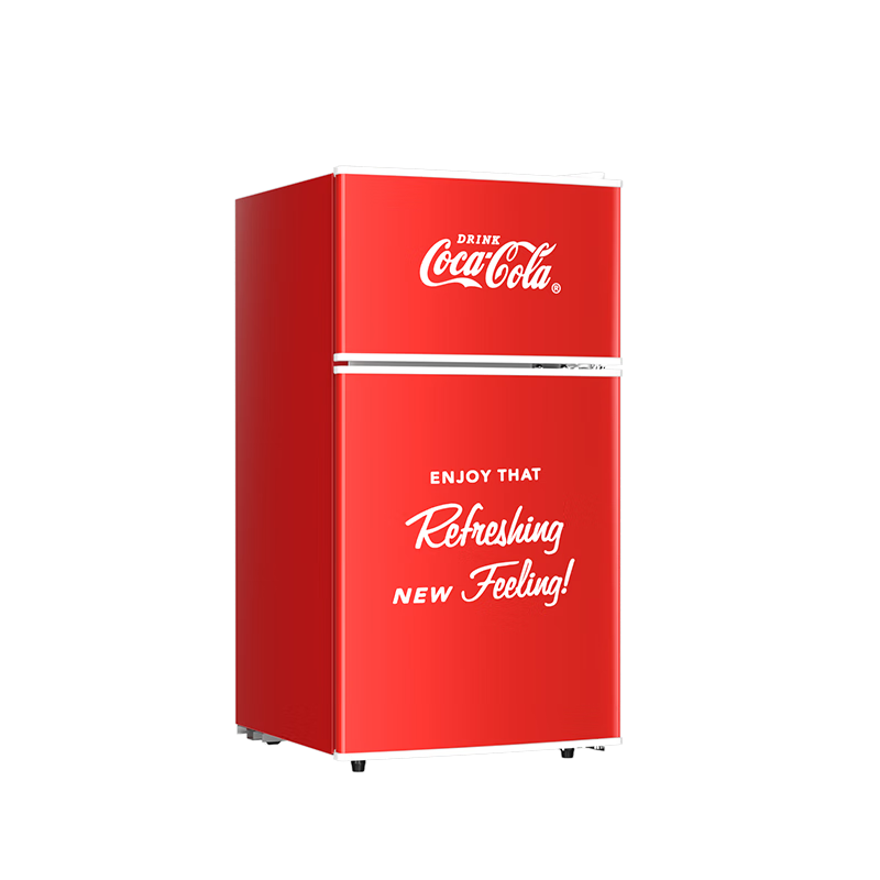 限地区、plus:可口可乐(Coca-Cola)迷你冰箱38L压缩机制冷双门冷冻冷藏小型冰箱家用租房办公室冰箱 323.83元(需领券)