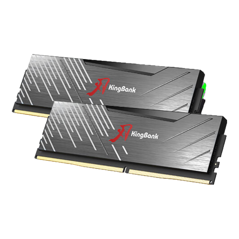 金百达（KINGBANK）16GBX2套装 DDR5 6000 台式机内存条国产颗粒 黑刃无灯 C36  496.51元